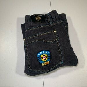 Vintage Y2K Coogi Jeans Baggy Mens Jeans Loose Fit Black Size 38x30 Read Desc